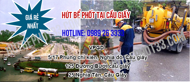 Hút bể phốt tại Quan Hoa