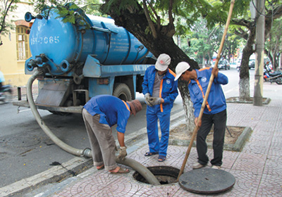 Hút bể phốt tại Phúc La
