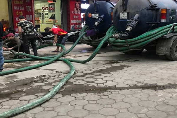 Hút bể phốt tại Thạch Thất