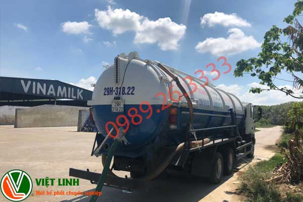 Hút bể phốt tại Mê Linh