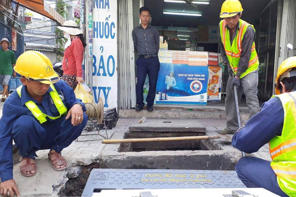 Thông tắc cống tại Thường Tín