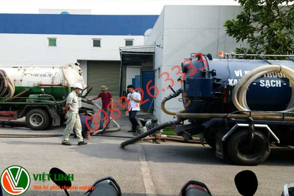 chất lượng dịch vụ hút bể phốt của Việt Linh JSC