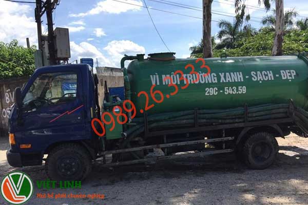 xe phục vụ hút tại Đống Đa