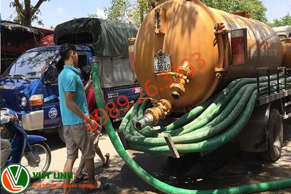 Hút bể phốt tại Hoài Đức Đúng kỹ thuật