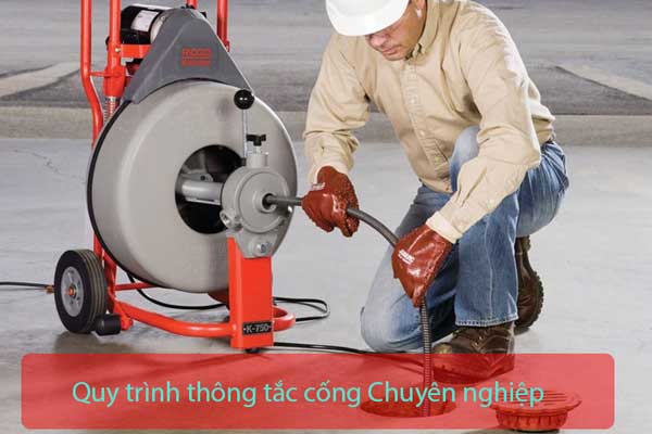 quy trình thông tắc cống tại Hoàng mai chuyên nghiệp