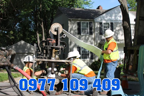 Hình ảnh rút hầm cầu tại huyện Củ Chi