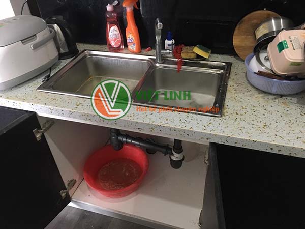 thông tắc chậu rửa cầu giấy