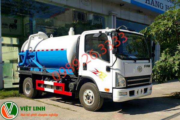 Xe hút bể phốt 30 khổi của Việt Linh