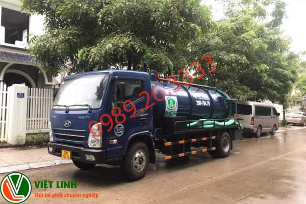 Xe hút bể phốt tại thái nguyên của Việt Linh