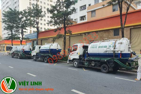 Xe hút bể phốt của Việt Linh tại Vĩnh Phúc