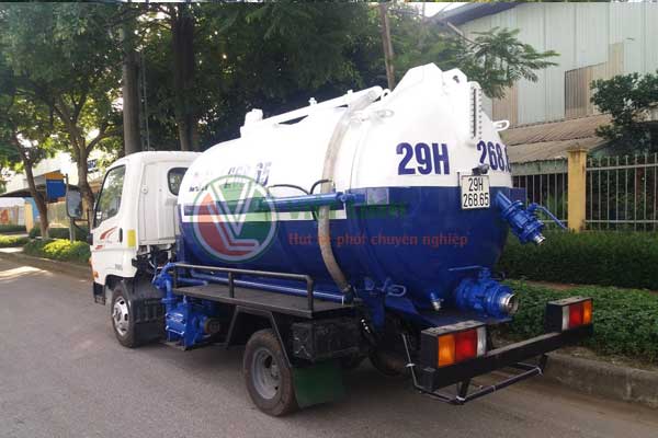 Xe hút bùn vi sinh tại Bắc Giang