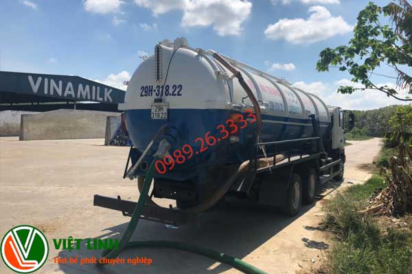 xe vận chuyển bùn vi sinh tại Đông Anh