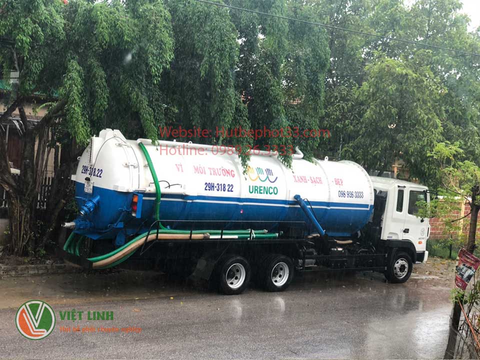 xe hút bùn vi sinh của Việt Linh tại hà nội